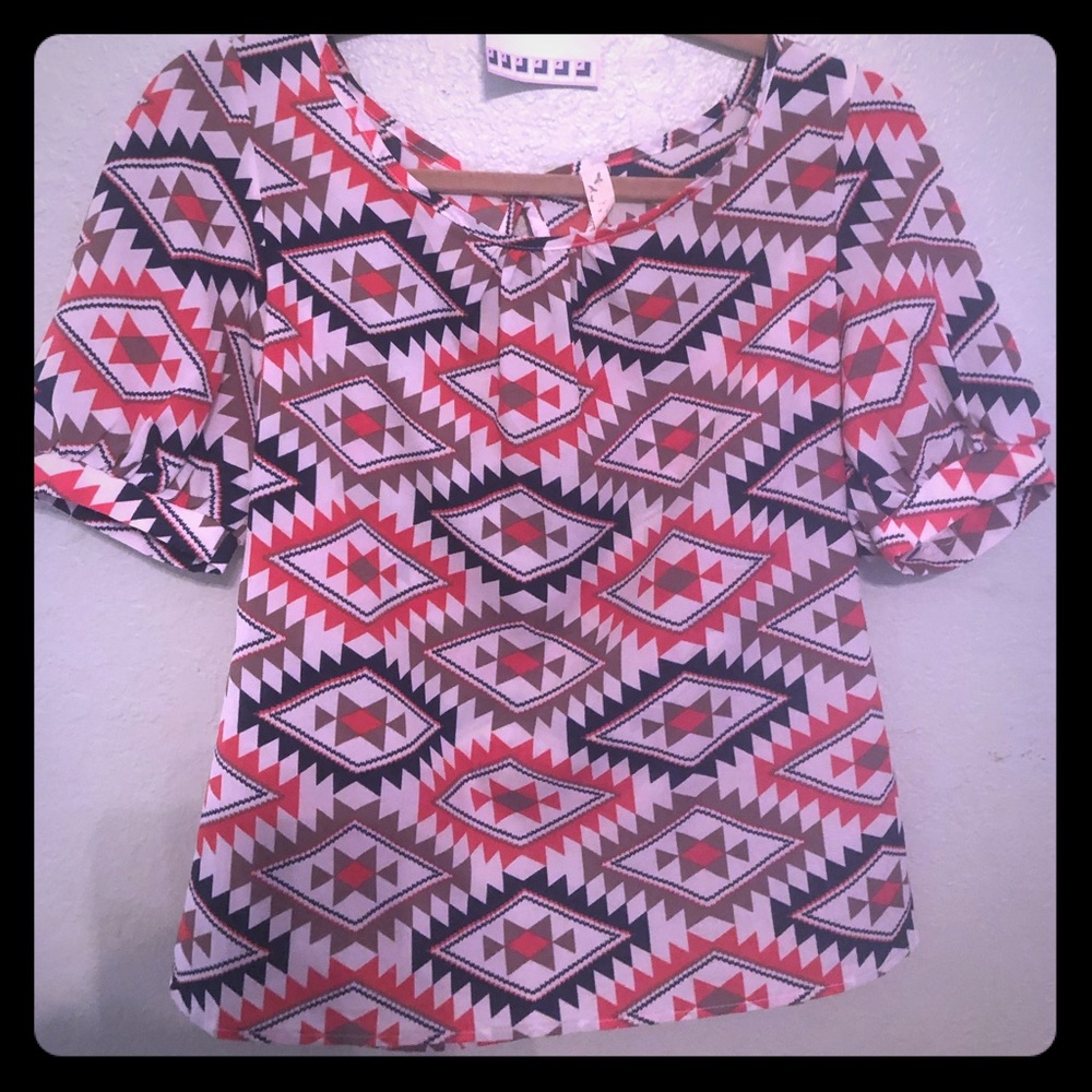 Southwestern style blouse.